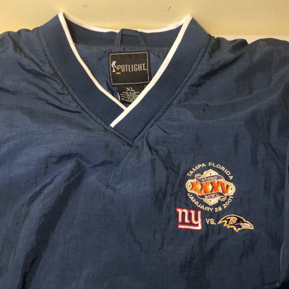 Vtg Super Bowl XXXV 35 Pullover Tampa Florida NEW